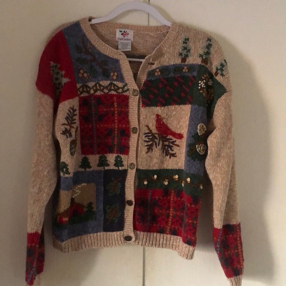 Woman’s fall Y2k VTG nutcracker embroidered holiday Christmas festive sweater - Picture 5 of 12